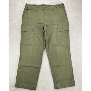 Duluth Trading Co. Fire Hose Work Pants Mens 42x32 Olive Green Cargo Pocket